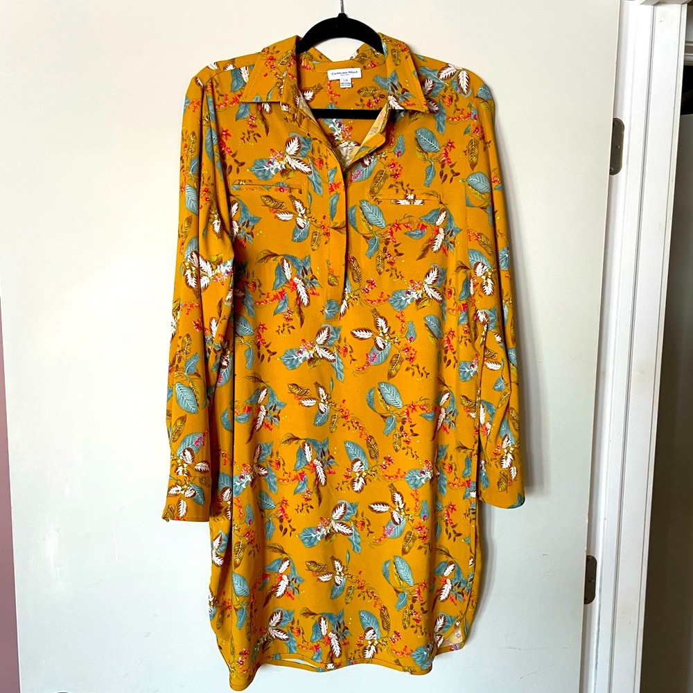 Yellow Print Dress